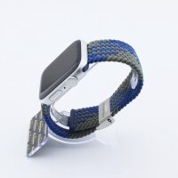 Bandmeister® Armband Flex Braided Loop z-blue-green für Apple Watch 42/44/45mm