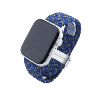 Bandmeister® Armband Flex Braided Loop w-blue-green für Apple Watch 38/40/41mm