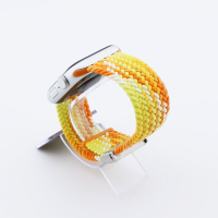 Bandmeister® Armband Flex Braided Loop yellow with orange für Apple Watch 38/40/41mm