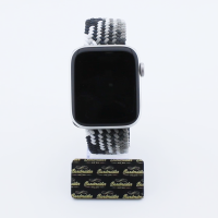 Bandmeister® Armband Flex Braided Loop black with white für Apple Watch 38/40/41mm
