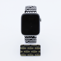 Bandmeister® Armband Flex Braided Loop w-black-white für Apple Watch 42/44/45mm