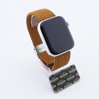 Bandmeister® Armband Flex Braided Loop brown für Apple Watch 42/44/45mm