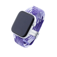 Bandmeister® Armband Flex Braided Loop purple-white...