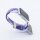 Bandmeister® Armband Flex Braided Loop purple-white für Apple Watch 38/40/41mm