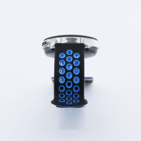 Bandmeister® Armband Silikon Sport Delfin black-blue für Federsteg Uhr 20mm M/L