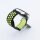 Bandmeister® Armband Silikon Sport Delfin black-yellow für Federsteg Uhr 20mm M/L