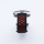 Bandmeister® Armband Silikon Sport Delfin black-red für Federsteg Uhr 20mm M/L