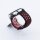 Bandmeister® Armband Silikon Sport Delfin black-red für Federsteg Uhr 22mm S/M