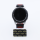 Bandmeister® Armband Silikon Sport Delfin black-red für Federsteg Uhr 22mm M/L