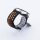 Bandmeister® Armband Silikon Sport Delfin gray-rainbow für Federsteg Uhr 20mm S/M