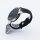 Bandmeister® Armband Silikon Sport Delfin black-black für Federsteg Uhr 22mm S/M