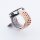 Bandmeister® Armband Silikon Sport Delfin pink-rainbow für Federsteg Uhr 20mm S/M