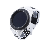 Bandmeister® Armband Silikon Sport Delfin white-black für Federsteg Uhr 20mm S/M