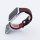 Bandmeister® Armband Silikon Sport Delfin black-red für Apple Watch 38/40/41mm