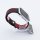 Bandmeister® Armband Silikon Sport Delfin black-red für Apple Watch 42/44/45mm