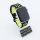 Bandmeister® Armband Silikon Sport Delfin black-yellow für Apple Watch 42/44/45mm