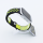 Bandmeister® Armband Silikon Sport Delfin black-yellow für Apple Watch 42/44/45mm
