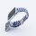 Bandmeister® Armband Flex Braided Loop w-blue-white für Apple Watch 42/44/45mm