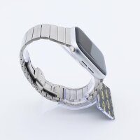 Bandmeister® Armband 1-Segment Edelstahl Corporate silver für Apple Watch 38/40/41mm