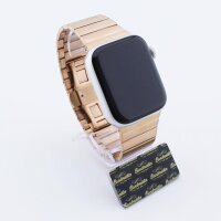 Bandmeister® Armband 1-Segment Edelstahl Corporate rose gold für Apple Watch 42/44/45mm