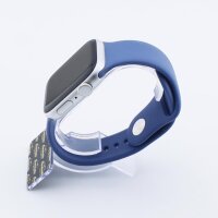 Bandmeister® Armband Silikon für Apple Watch ocean blue S/M 38/40/41mm