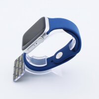 Bandmeister® Armband Silikon für Apple Watch horizon blue S/M 38/40/41mm