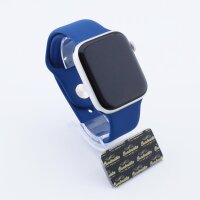 Bandmeister® Armband Silikon für Apple Watch horizon blue M/L 38/40/41mm