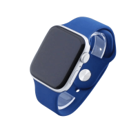 Bandmeister® Armband Silikon für Apple Watch horizon blue S/M 42/44/45/49mm