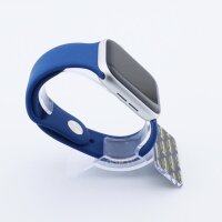 Bandmeister® Armband Silikon für Apple Watch horizon blue S/M 42/44/45/49mm
