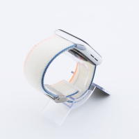 Bandmeister® Armband Flausch Klappverschluss für Apple Watch milky white 42/44/45/49 mm
