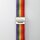 Bandmeister® Armband Flausch Klappverschluss für Apple Watch rainbow 42/44/45/49 mm