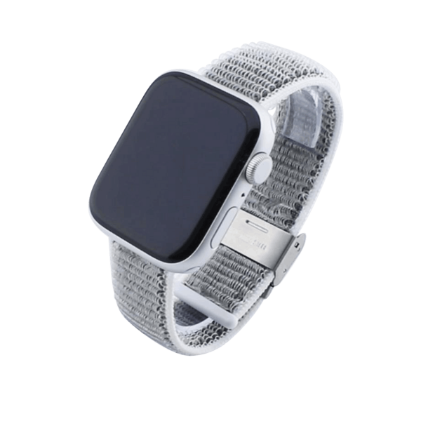 Bandmeister® Armband Flausch Klappverschluss für Apple Watch seashell 42/44/45/49 mm