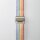 Bandmeister® Armband Flausch Klappverschluss für Apple Watch rainbow white 38/40/41 mm