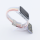 Bandmeister® Armband Flausch Klappverschluss für Apple Watch rainbow white 38/40/41 mm