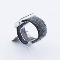Bandmeister® Armband Flausch Klappverschluss für Apple Watch storm gray 38/40/41 mm