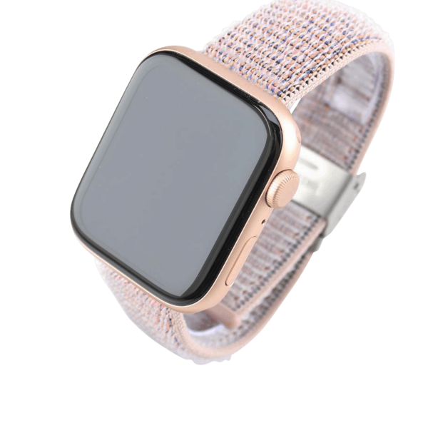 Bandmeister® Armband Flausch Klappverschluss für Apple Watch pink sand 38/40/41 mm