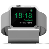 Bandmeister® Ladeständer Niza aus Aluminium silver für Apple Watch