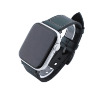 Bandmeister® Armband Echtleder Silikon für Apple...