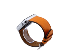 Bandmeister® Armband Echtleder Carpo orange für Apple Watch 42/44/45mm