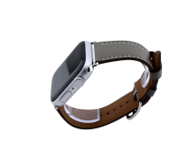 Bandmeister® Armband Echtleder Carpo grau für Apple Watch 38/40/41mm