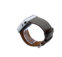 Bandmeister® Armband Echtleder Carpo grau für Apple Watch 38/40/41mm