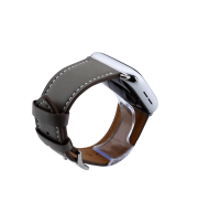 Bandmeister® Armband Echtleder Carpo grau für Apple Watch 42/44/45mm
