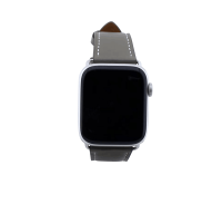 Bandmeister® Armband Echtleder Carpo grau für Apple Watch 42/44/45mm