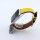 Bandmeister® Armband Echtleder Carpo gelb für Apple Watch 42/44/45mm