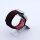 Bandmeister® Armband Silikon Pace black - red für Apple Watch 38/40/41mm