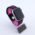 Bandmeister® Armband Silikon Pace black - pink für Apple Watch 42/44/45mm