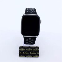 Bandmeister® Armband Silikon Pace black - gray für Apple Watch 42/44/45mm
