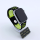 Bandmeister® Armband Silikon Pace black - lemongreen für Apple Watch 38/40/41mm