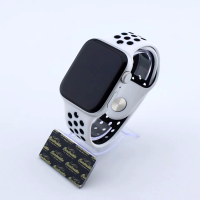 Bandmeister® Armband Silikon Pace white - black für Apple Watch 42/44/45mm