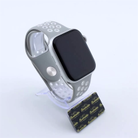 Bandmeister® Armband Silikon Pace lightgray - white für Apple Watch 38/40/41mm